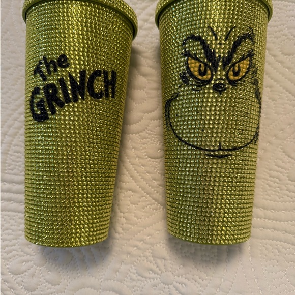 Green Grinch Rhinestone Tumbler ONE CUP ONLY - Picture 2 of 2